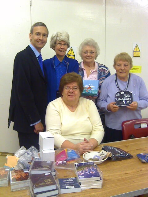 David with members of the Ramsbottom branch of RNLI
