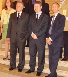 19th June 09 001 REV Peter Robinson MP MLA, First Minister of Northern Ireland, Philip Davies MP (Shipley) David Nuttall