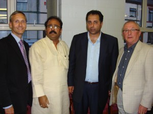 David Nuttall, Azmat Husain, Saj Karim MEP, Councillor Bob Bibby