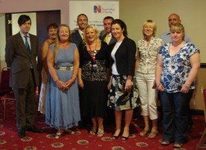 David with members of the Greater Manchester branch of the Royal College of Nursing and other guest speakers