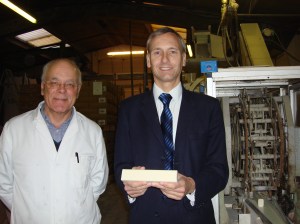 David with Alan Rodgers at Kays Soap Ramsbottom