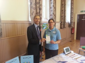 David with Instructor Fran Healey